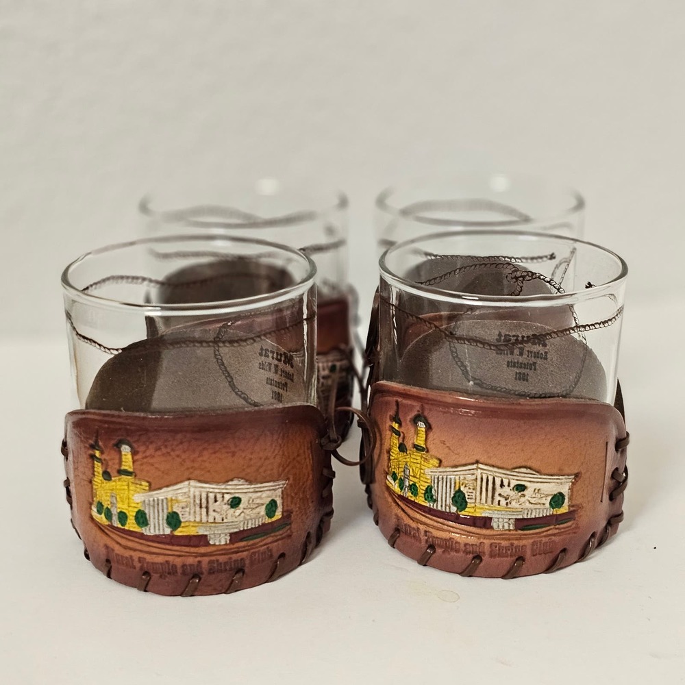 Vintage Murat Temple and Shrine Club‎ Glass Robert W Wilds Potentate 1981